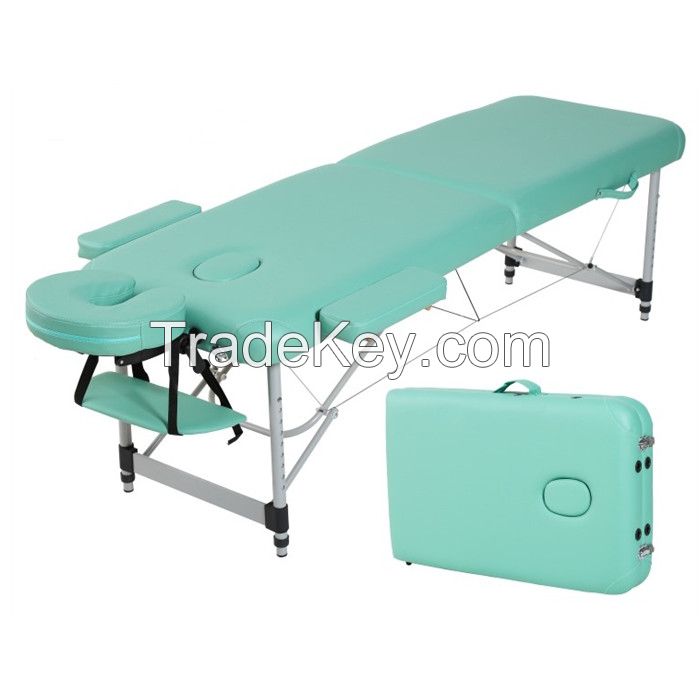 2 section aluminum portable folding massage table