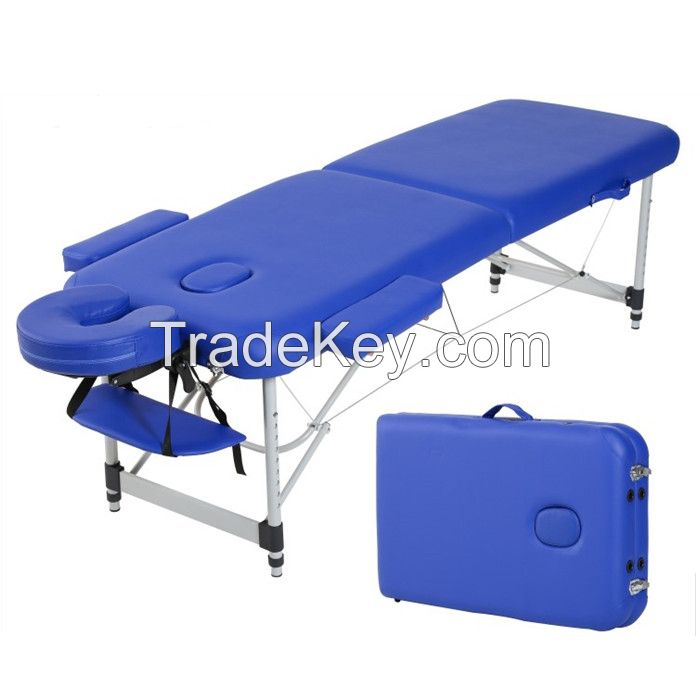 2 section aluminum portable folding massage table