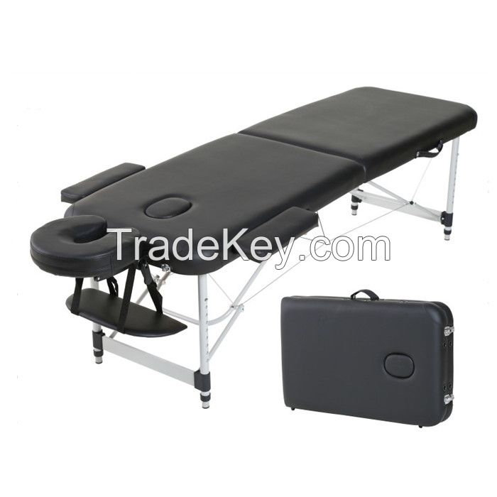 2 section aluminum portable folding massage table