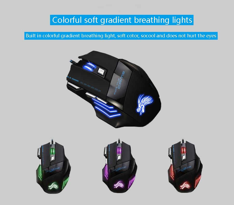 GY-industries Light mice optical usb gaming mouse gamer mause hot sale in bulk computer accessories
