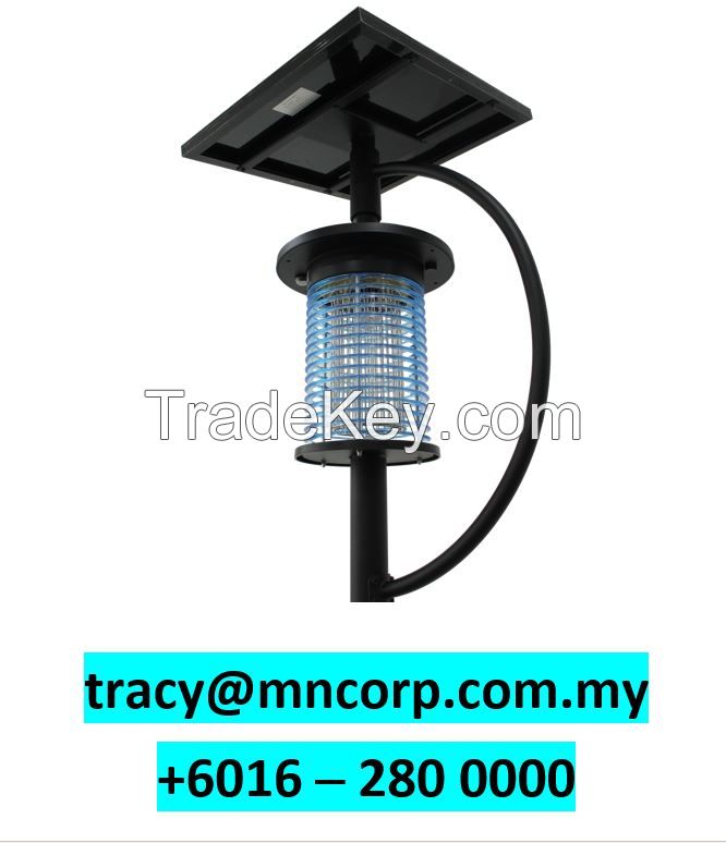 OUTDOOR SOLAR POWERED MOSQUITO TRAP