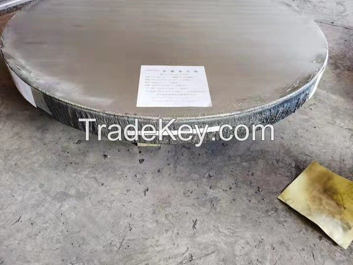 Heat exchanger tubesheet P280GH+ SB265Gr1 Titianium cladding metal material