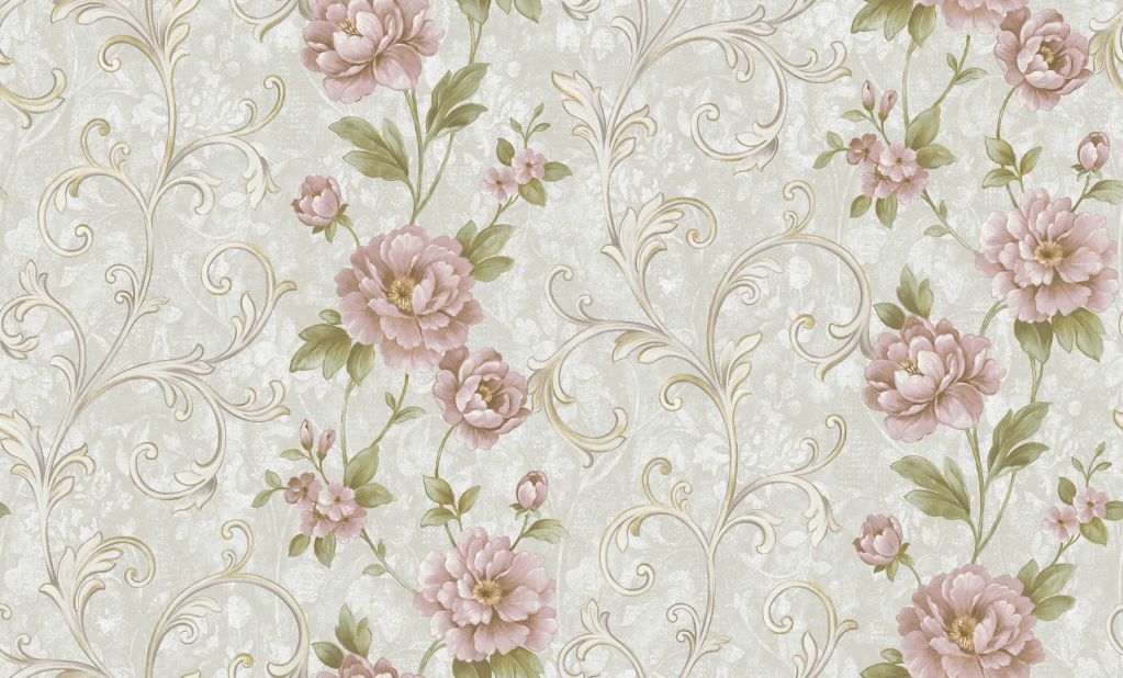 Kingwelson Wallpaper Factory 1.06m Flower Design  Non Woven Wallcovering for Decoration