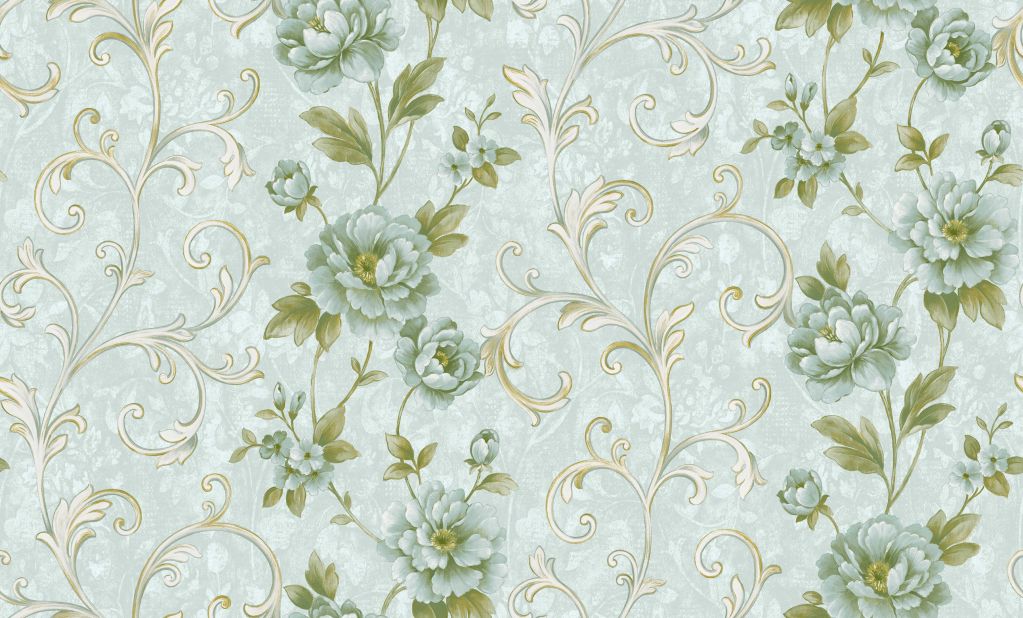 Kingwelson Wallpaper Factory 1.06m Flower Design  Non Woven Wallcovering for Decoration