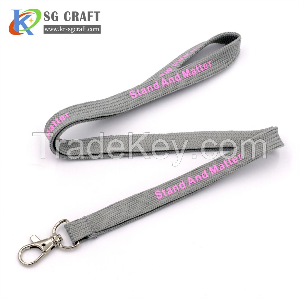 Polyester custom tubular printing lanyards