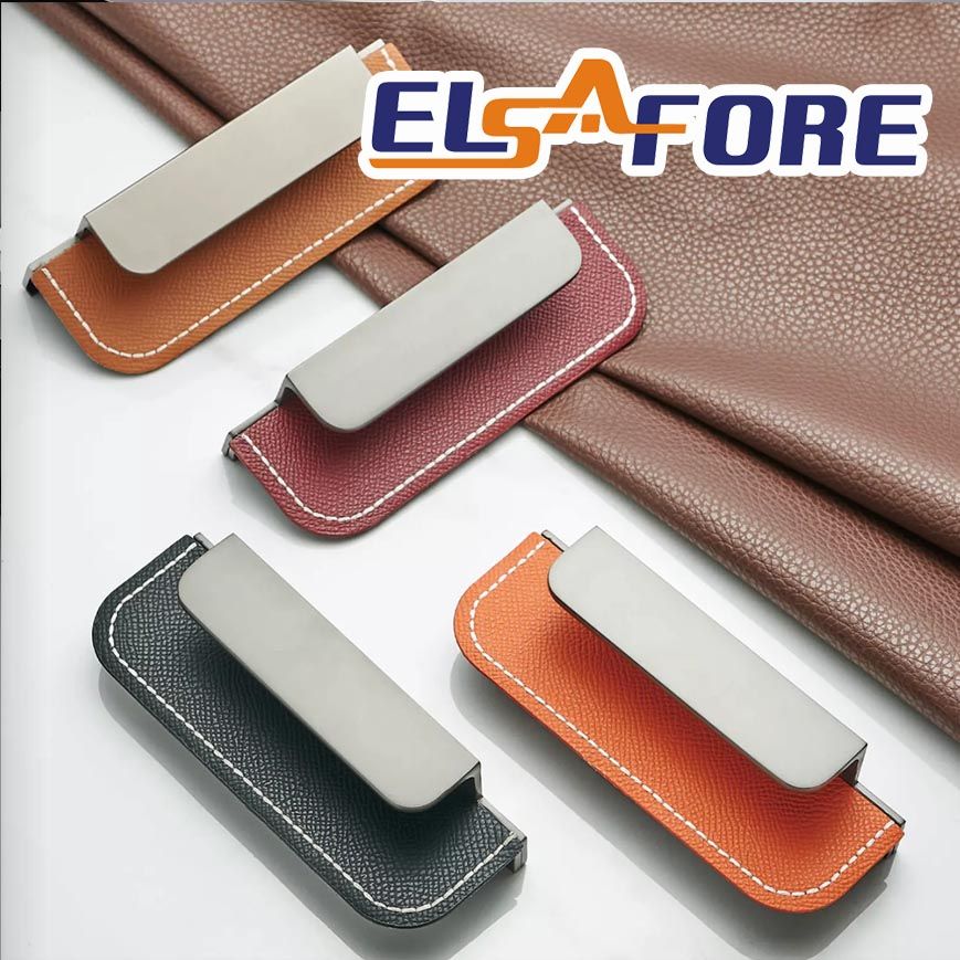 Stylish new products Leather + Zinc Furniture hardware