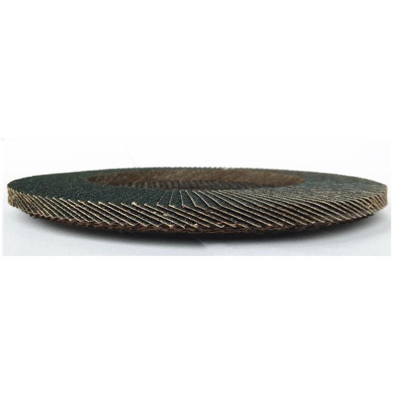 115mm calcined zirconia flap disc with 105mm metal backing pad