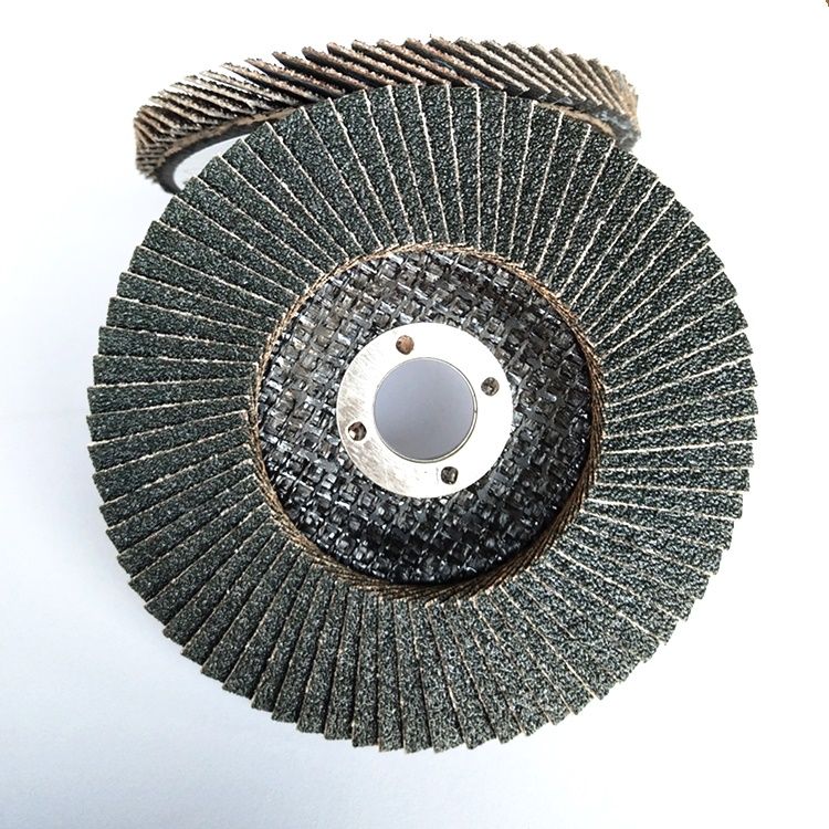 125mm calcined zirconia flap disc with 115mm metal backing pad