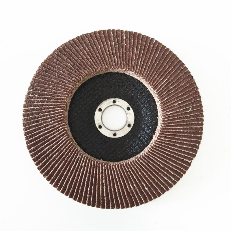 125mm  flap disc make up of sandpaper with 115mm metal backing pad