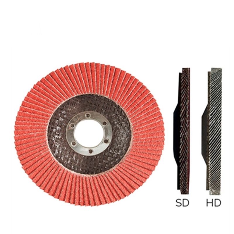 125mm ceramic flap disc with 115mm metal backing pad
