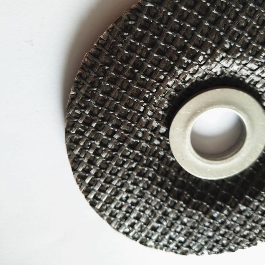 1-2 metal ring 75mm fiberglass backing pad