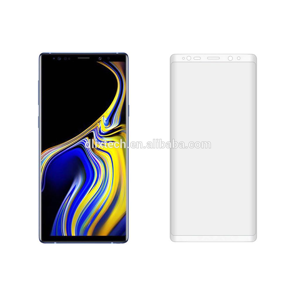 Dlix 3D Curved Full Covered Tempered glass Screen Protector for Samsung Galaxy Note 9