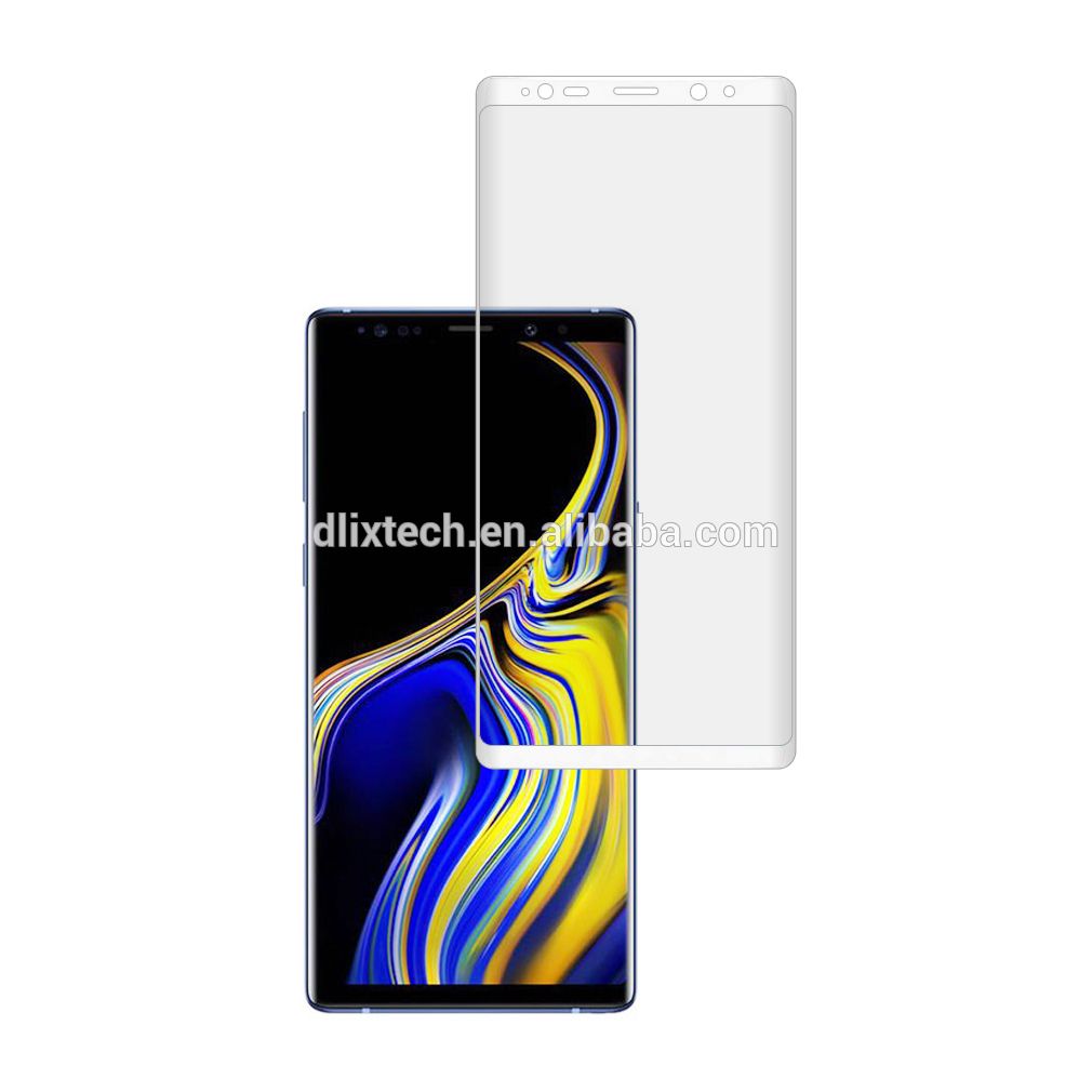 Dlix 3D Curved Full Covered Tempered glass Screen Protector for Samsung Galaxy Note 9