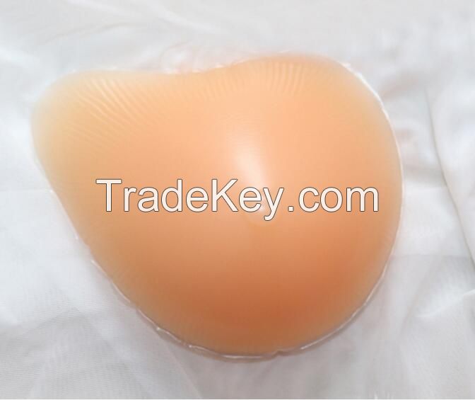 Spiral shape high-grade silicone breast form for mastectomy