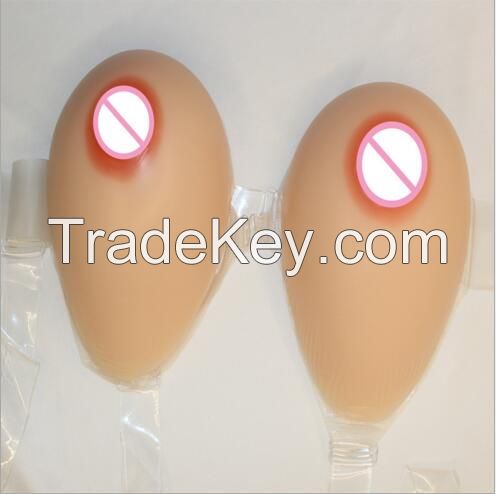 Hot Sale Tear Shape Water Drop Wearable Silicone Breast Forms Artificial Breast Silicone Boobs For Men Cd Cross Dresser