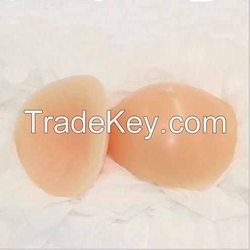 Triangle shape concave bottom high-grade silicone breast form soft artificial breast silicone breast prosthesis for mastectomy