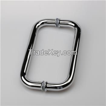 Mirror finished stainless steel shower door handle