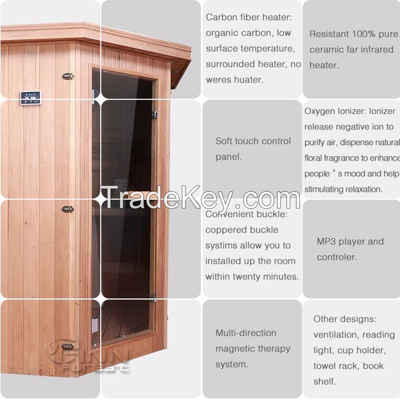 Portable mini sauna room