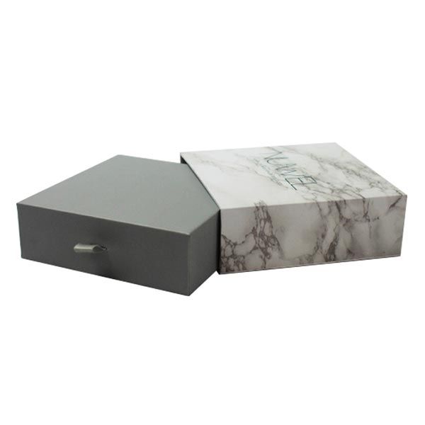 FASHION MARBLE PRINTING SLIDING JEWELRY GIFT BOXES