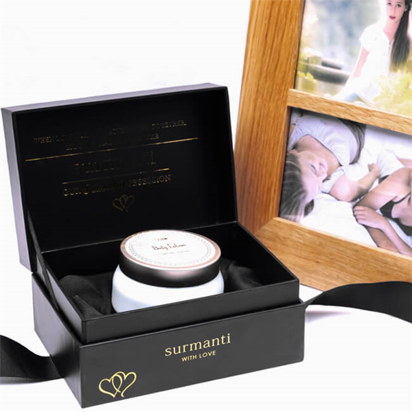BLACK COSMETIC GIFT BOX FOR BEAUTY PACKAGING