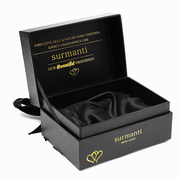 BLACK COSMETIC GIFT BOX FOR BEAUTY PACKAGING