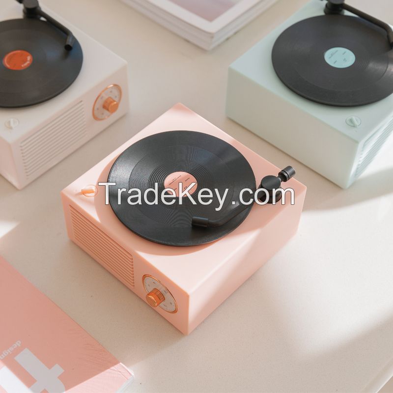 Newest Creative Retro Gramophone Shape Bluetooth Speaker bass Speaker wholesales