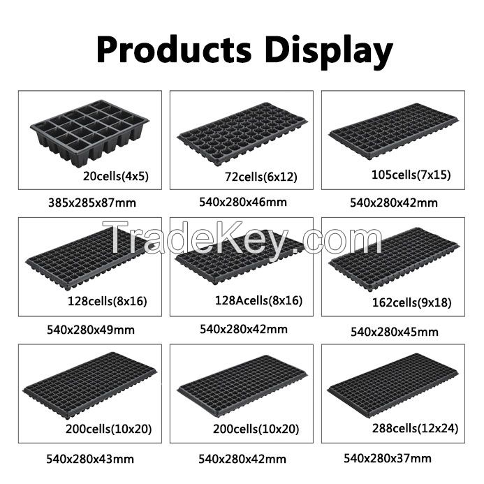 cheap 20 72 105 128 162 200 288cell starter trays wholesale