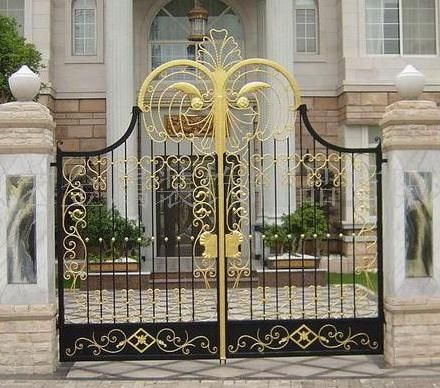 Aluminum Art Courtyard Gate of Villa