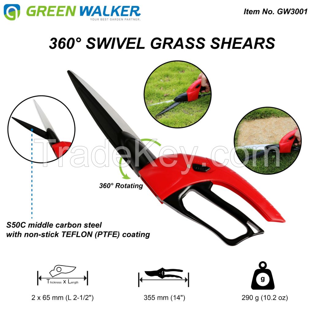 360° SWIVEL GRASS SHEARS