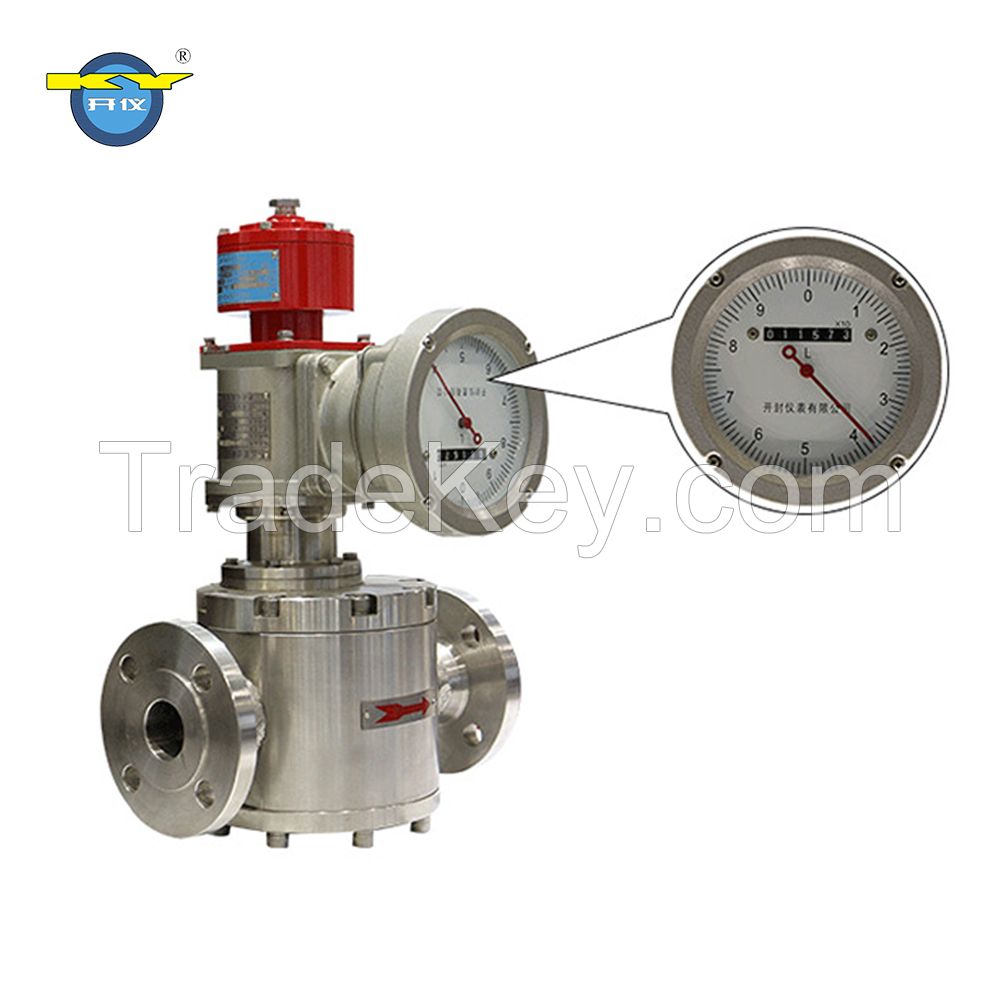 Kaifeng Instrument Manufacture 0.2% Accuracy Liquid, Fuel Oil;Petroleum Oval Gear Flowmeter Flow meter
