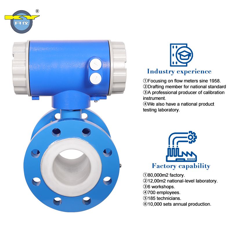 Kaifeng Instrument Manufacturer Fluid Aqua Cement Grout Electromagnetic Flow Meter