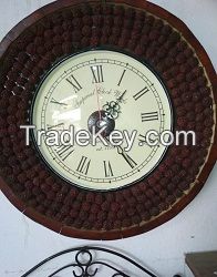 Round Wooden Wall Clock