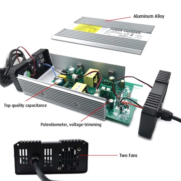 33.6V 10.5A 11A 11.5A 12A Li-ion Lipo Lithium Battery Charger for 29.6V Battery