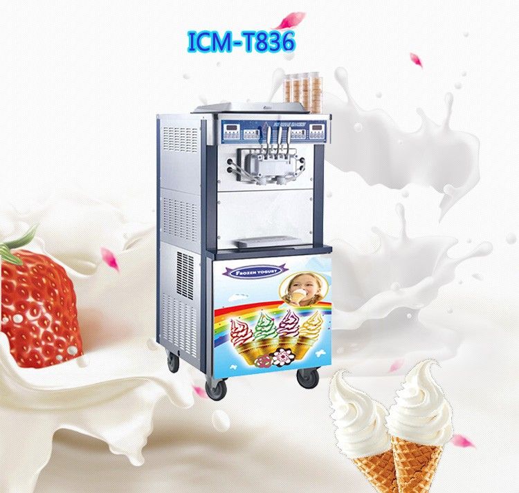 Wellcooling Double Cooling System Soft Ice Cream Machine