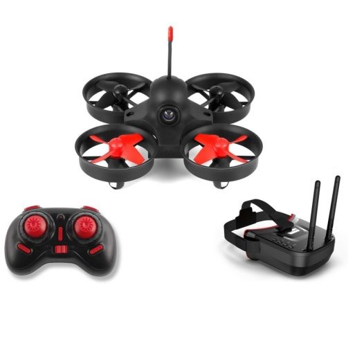 VR009 Micro FPV Racing Drone with 800TVL Camera, VR Goggles, FOV 120Â°Wide-Angle Live Video Quadcopter, One Key Return, Headless Mode RTF Drone for Beginners and Adults