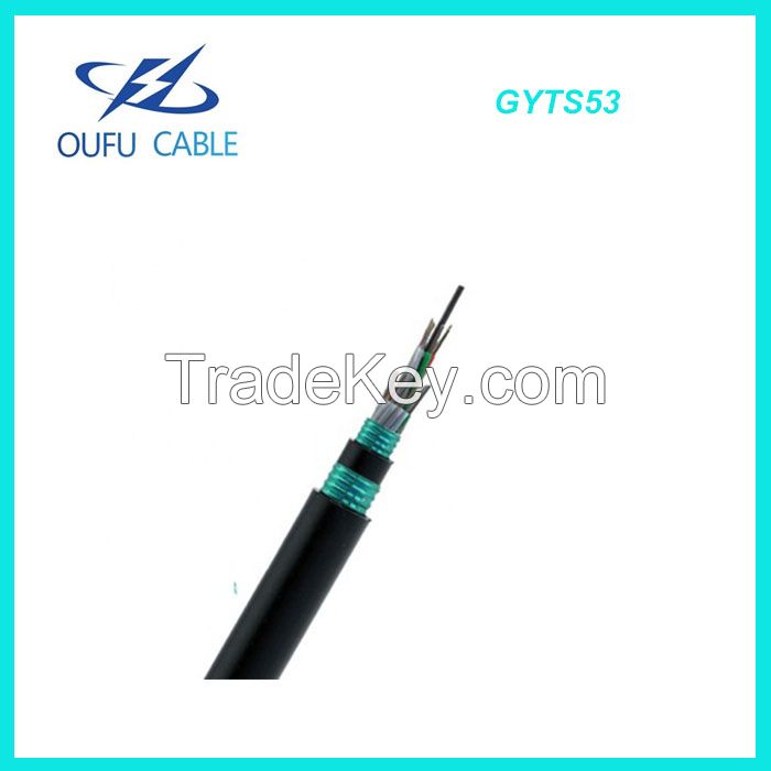 Factory Price Outdoor GYTS53 Fiber Optic Cable with Double Steel 