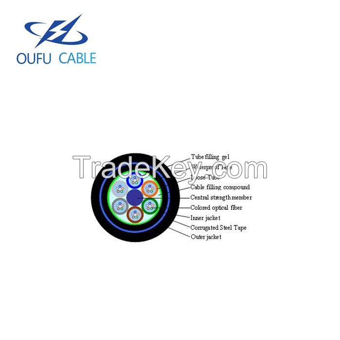 Factory Price Outdoor GYTS53 Fiber Optic Cable with Double Steel