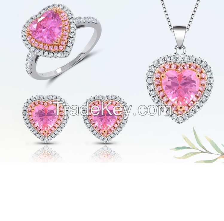 Hot Sale Stylish Modern Love Heart Jewelry Set