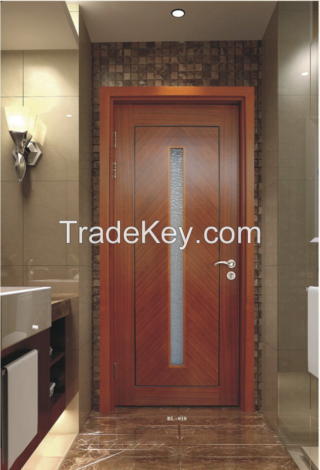 New European solid wood composite paint door bedroom soundproof swing entry door