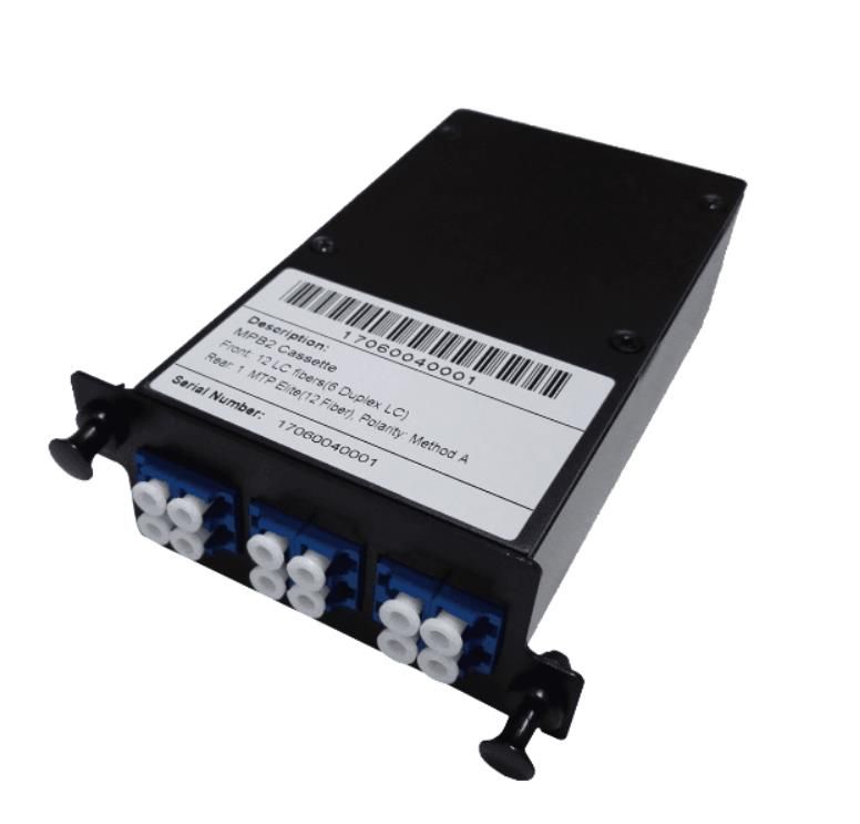 MPO Lgx Cassette Module, 12 Fibers, LC Duplex Adapters