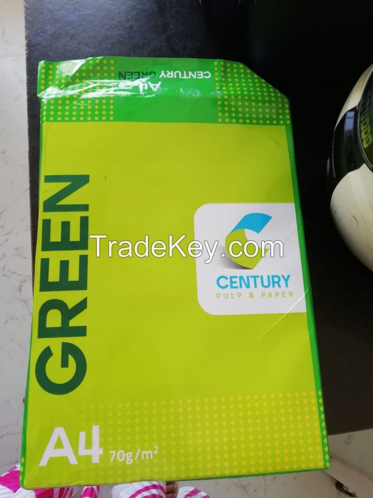 century green papers A4 size papers