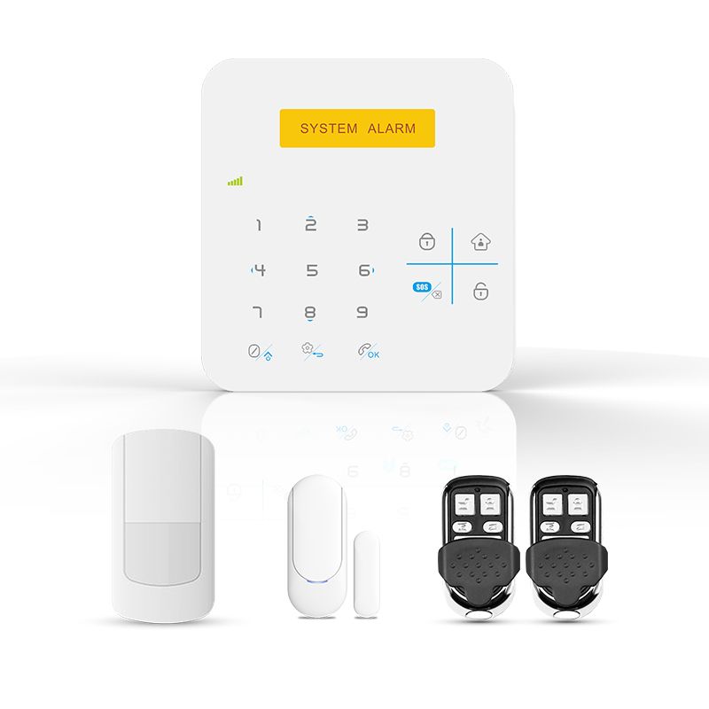 APP Controlled Wireless WiFi+GSM Intruder Alarm System with Smart Touch Keypad and LCD Display