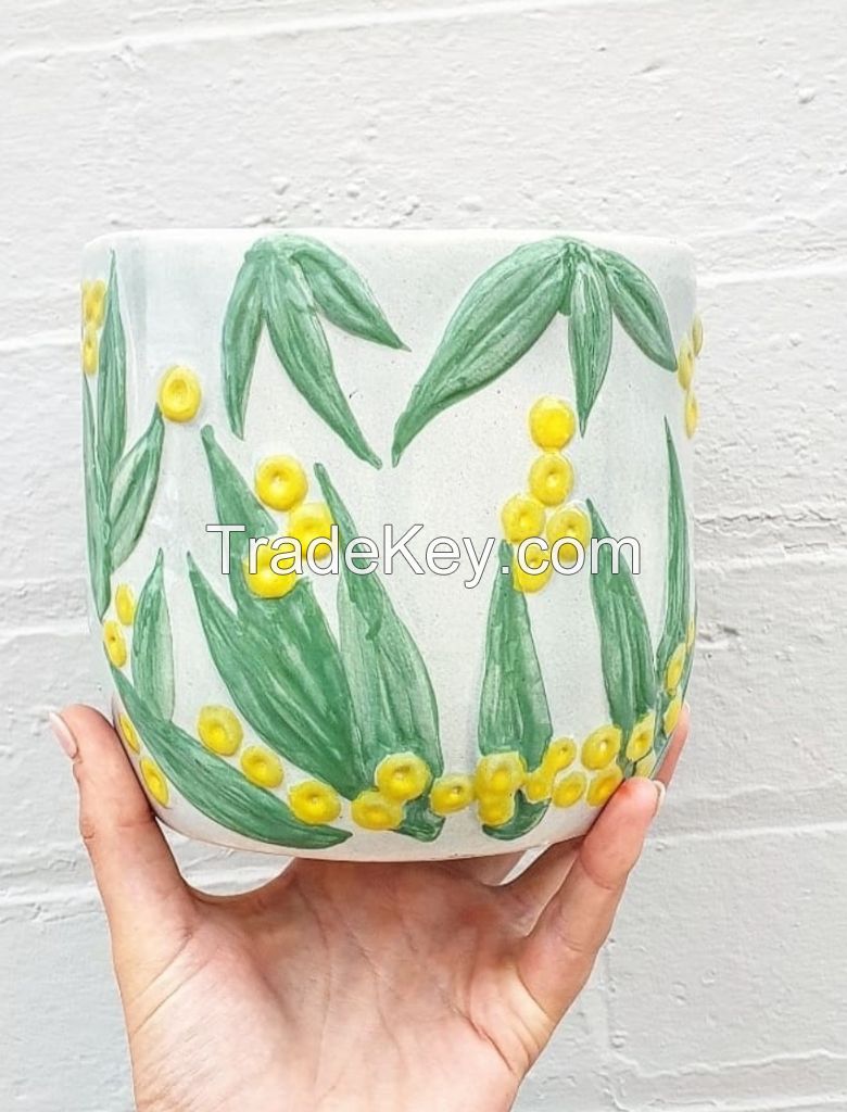 Hand Painted Ceramic Pots &amp;amp; Planter