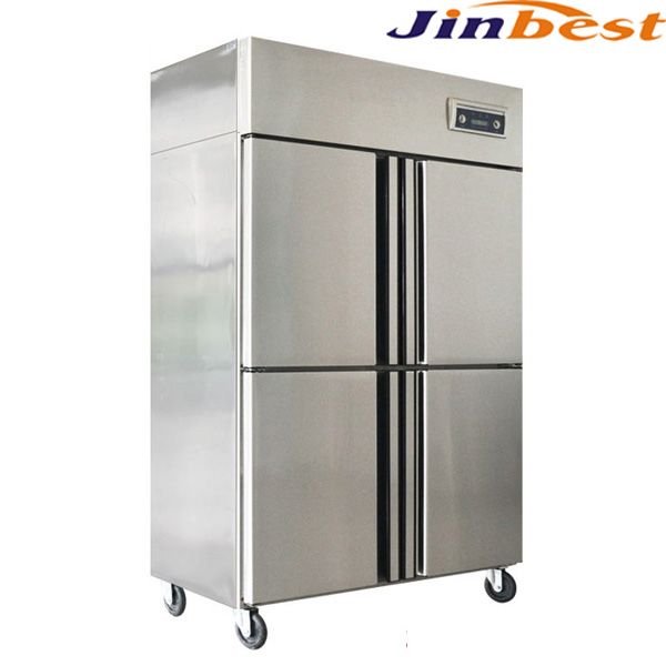 Hotel restaurant kitchen 4 door upright refrigerator 