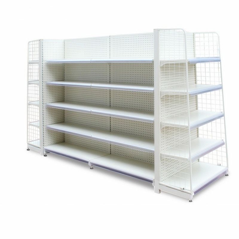 Heavy Duty Cold-rolled Steel Supermarket Displaying Rack Gondola Supermarket Shelves 