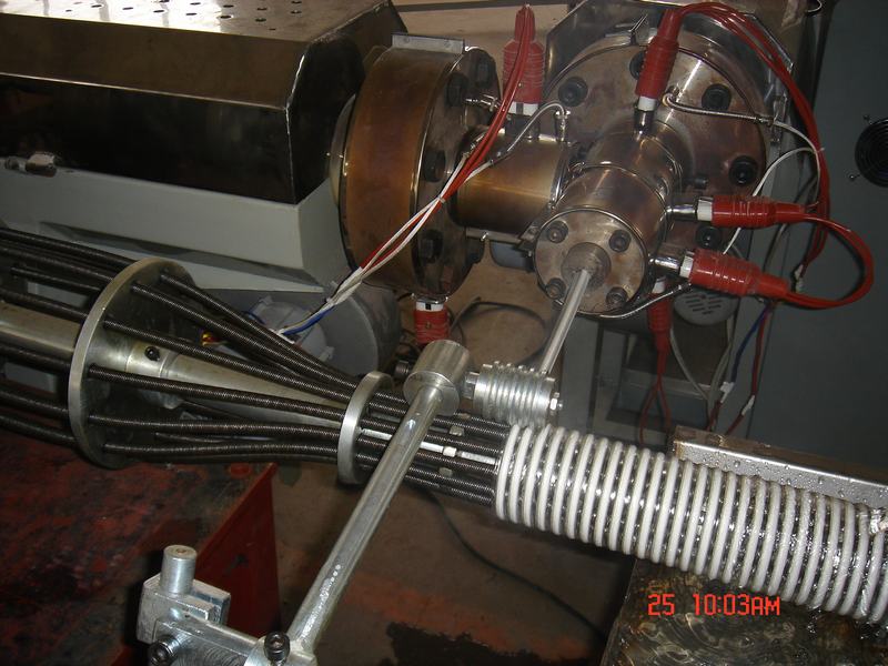 PVC tendon enforced tube production line