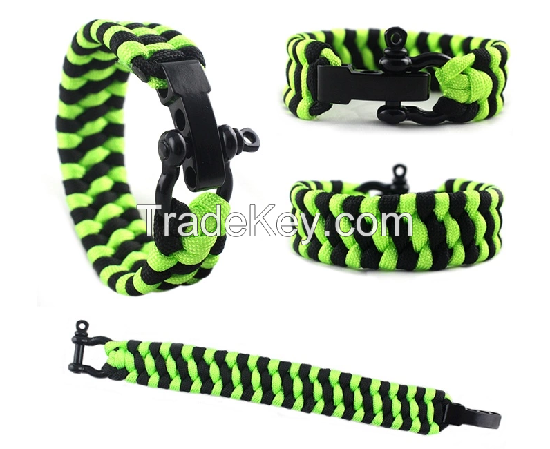 2020 New Arrival Outdoor Activities Friendship Bracelets, Custom Logo Camping Equipment Paracord Bra