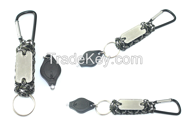 Gadgets For Men Survival Outdoor Custom Logo Keychain, Climbing Tools Camping Survival Led Light Key