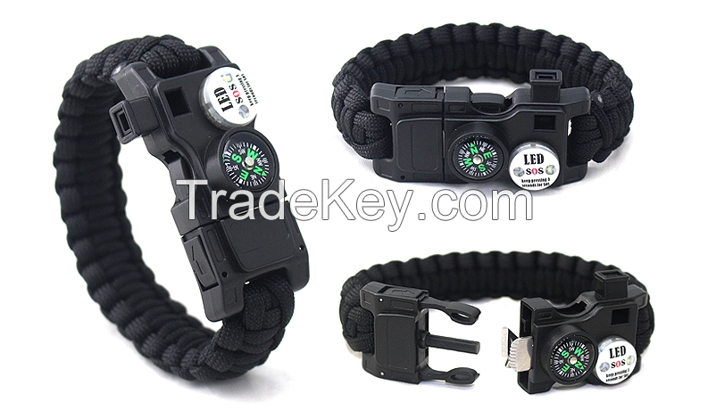 Factory Sale Cheap Outdoor Camping Multi Tool Bracelet, Small Gift