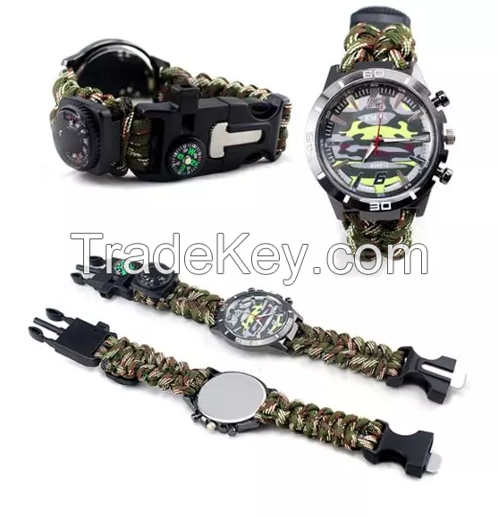 2020 New Camping Emergency Outdoor Gear Watches, Outdoor Sport Tactical Waterproof New Style Fashion